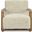 Eckersley Lounge Chair In Cream Faux Fur