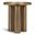 Eclat Sofia Industrial End Table In Brass