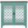 Eclectic Living Turquoise 2 Door Accent Cabinet