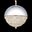 Eclipse Silver LED Light Chandelier With Silver Dome