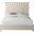 Eclipse Velvet Full Bed In Cream