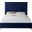 Eclipse Velvet Queen Bed In Navy