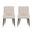 Eda Dining Chair Set of 2 In Cream