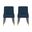 Eda Dining Chair Set of 2 In Midnight Blue