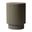 Eden Fiberglass Outdoor Side Table In Grey