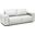 Eden White Leather Sofa Bed