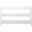 Edenton Wood Low Bookshelf with 2 Shelves In White