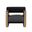 Edgar Lounge Chair In Abbington Black and Bravo Black