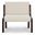 Edie Accent Chair In Flecked Ivory
