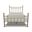 Edin Queen Complete Bed with Metal Profile and Platform In Milky Gold