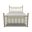 Edin Queen Complete Bed with Metal Profile In Milky Gold