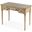 Edmund 38 Inch Writing Desk with Storage In Beige
