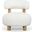 Eduardo Boucle Accent Chair In Ivory and Natural