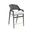 Edward Counter Stool Set of 2 In Jet Black