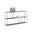Eiffel Large Low Bookcase In Antique Brass