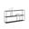 Eiffel Large Low Bookcase In Black