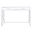 Elaine White and Silver 1 Drawer Desk