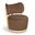 Elara Velvet Upholstered Swivel Accent Chair In Brown
