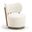 Elara Velvet Upholstered Swivel Accent Chair In Cream