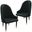 Elara Wooden Dining Chair Set of 2 In Two-Tone Green
