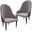 Elara Wooden Dining Chair Set of 2 In Two-Tone Taupe