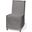 Elbert I Grey Fabric Slip-Cover Brown Wooden Base Dining Chair