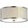 Eldon Nickel and White Flush Mount Light