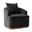 Eldora Swivel Armchair In Black