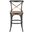 Eleanor Hickory and Medium Brown X-Back Counter Stool