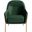 Eleazer Velvet Accent Chair in Green