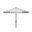 Elegant Valance 9Ft Auto Tilt Umbrella in White and Navy