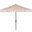 Elegant Valance Beige and White UV-Resistant 9 Auto Tilt Umbrella