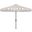 Elegant White and Black Valance 9 Auto Tilt Umbrella