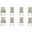 Element 8-Piece Dining Chairs in Champagne