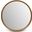 Elements 23 Inch Samar Round Mirror In Antique Brass