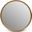Elements 39 Inch Samar Round Mirror In Antique Brass