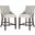 Eleni Grey Tufted Wing Back Counter Stool Set of 2