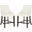 Eleni White Tufted Wing Back Counter Stool Set of 2