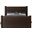 Elias King Bed In Brown Velvet