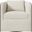 Eliot Boucle Fabric Swivel Chair In Cream