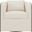Eliot Chenille Fabric Swivel Chair In Beige