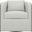 Eliot Fabric Swivel Chair In Bone