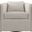 Eliot Linen Fabric Swivel Chair In Beige
