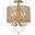 Elise 14 Inch Flush Mount In Brass LD710F14BR