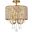 Elise 14 Inch Flush Mount In Brass LD712F14BR