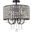 Elise 17 Inch Flush Mount In Black LD712F17BK