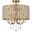 Elise 17 Inch Flush Mount In Brass LD712F17BR