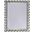 Eliza Silver Leaf Scalloped Edge Frame Mirror