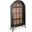 Ella Glass Display Cabinet In Umbra and Oak