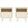 Ella Nightstand Set of 2 In Cream